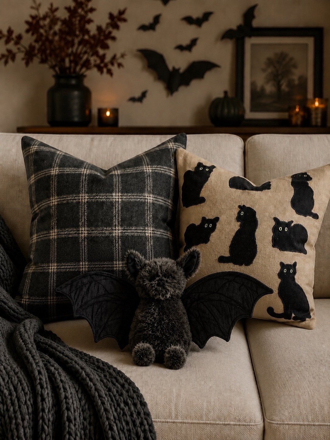 Pottery Barn Halloween Pillow Favorites 🦇🖤

Pottery Barn never misses when it comes to elevated Halloween decor! These cozy black-and-neutral accents, classic plaid, playful cat pillow, and adorable bat plush create a sophisticated spooky look that’s festive, timeless, and easy to style throughout the season.

Follow @farmtotablecreations on Instagram for more cozy home inspiration, designer decor finds, and the best Pottery Barn favorites for every season.

#LTKHome #PotteryBarn #PotteryBarnStyle #PotteryBarnHalloween #HalloweenDecor #HalloweenHome #CozyHome #NeutralDecor #SpookySeason #DesignerHome #HomeDecor #FallHome #FarmToTableCreations

#LTKSeasonal #LTKHome