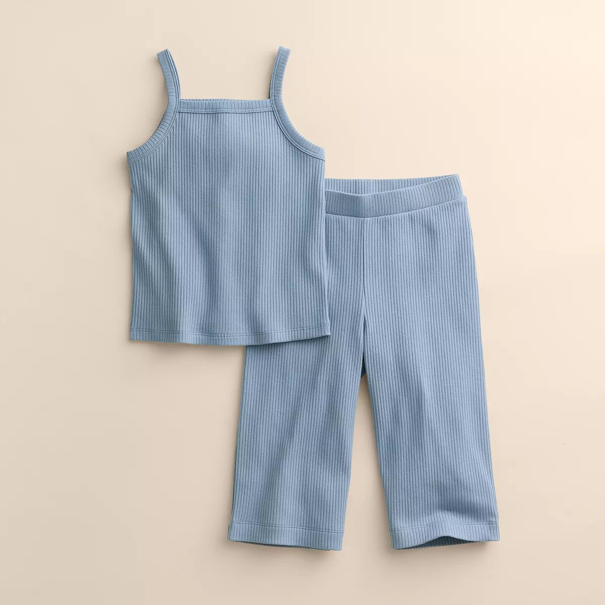 Baby & Toddler Girl Little Co. by Lauren Conrad Ribbed Tank and Wide Leg Bottom Set | Kohl's