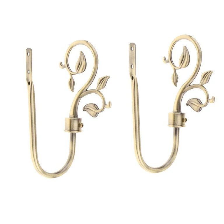 Colcolo 2 Pieces Holdbacks European Metal Curtain Hook Window Drapery Tieback  Pick Bronze | Walmart (US)