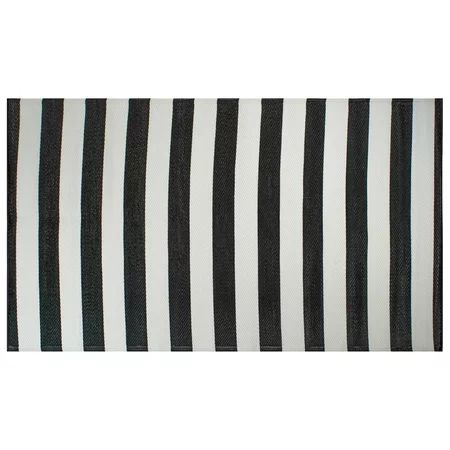 DII Black/White Stripe Outdoor Rug | Walmart (US)