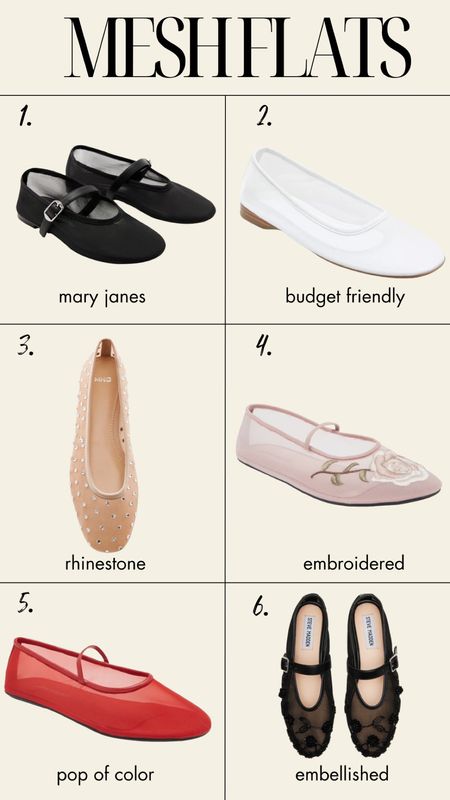 Loving the mesh flats trend - here are my picks 