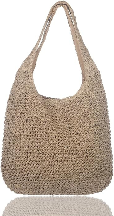 Sither Crochet Bags for Women Summer Beach Large Mesh Tote Bag Handbags Knit Hollow Hobo Bag for ... | Amazon (US)