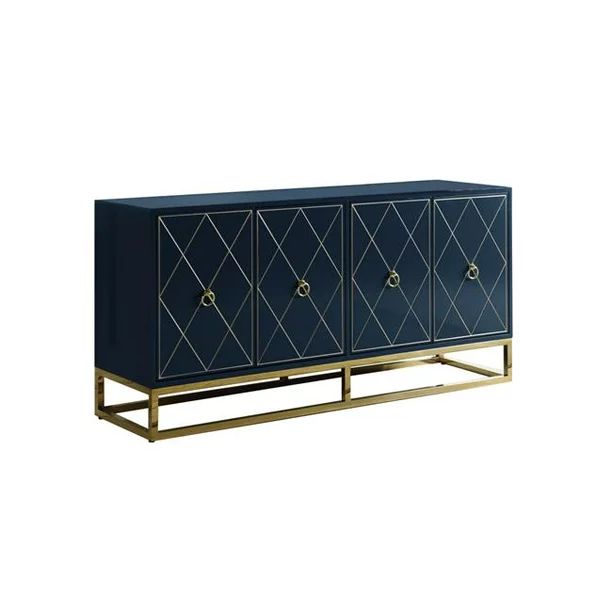 Best Master FurnitureTabitha High Gloss Lacquer Sideboard/Buffet with Gold TrimUSD$1,504.00 $77/m... | Walmart (US)
