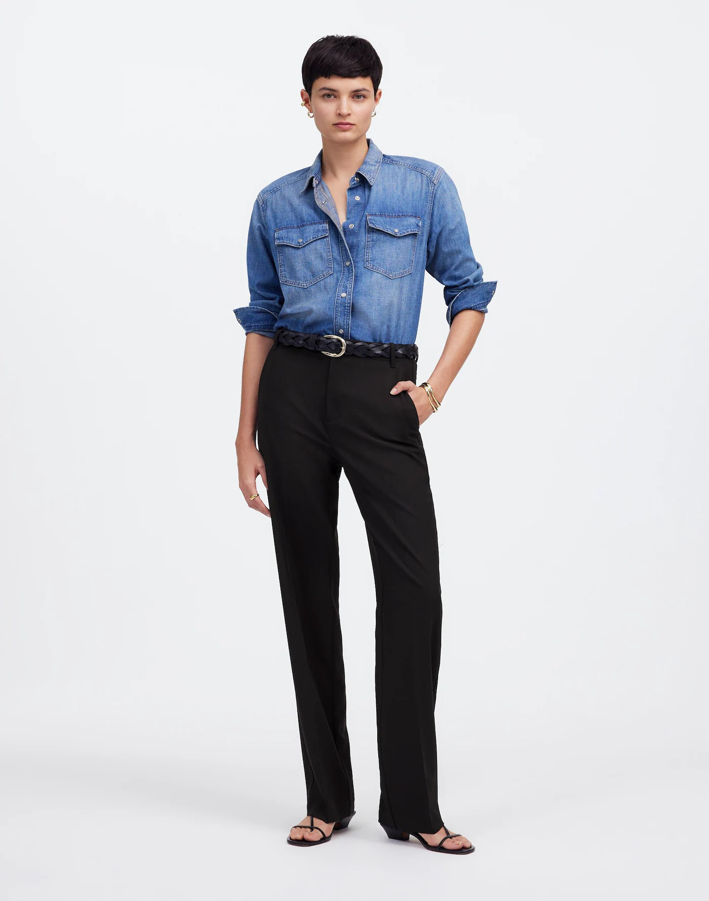 Slouchy Straight Pants | Madewell