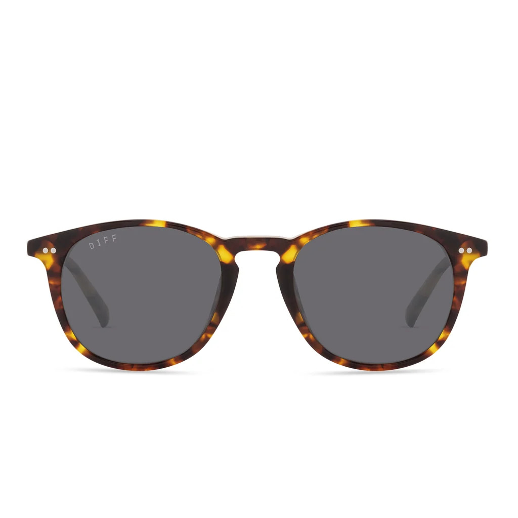 JAXSON XL - AMBER TORTOISE + GREY POLARIZED SUNGLASSES | DIFF Eyewear