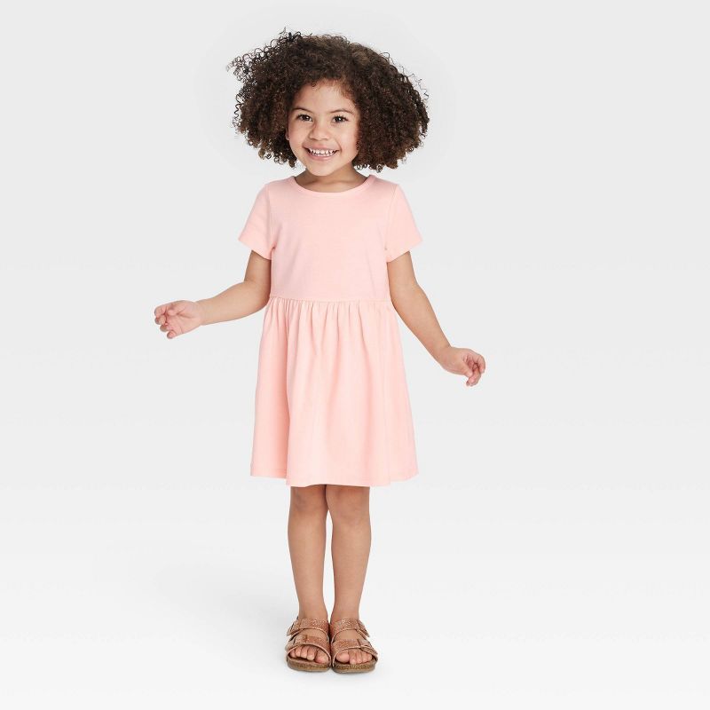 Toddler Girls' Short Sleeve Dress - Cat & Jack™ Pink | Target