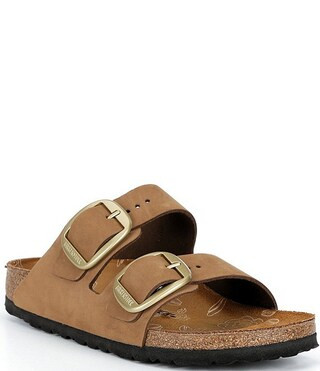 Women's Arizona Big Buckle Printed Footbed Slide Sandals | Dillard's