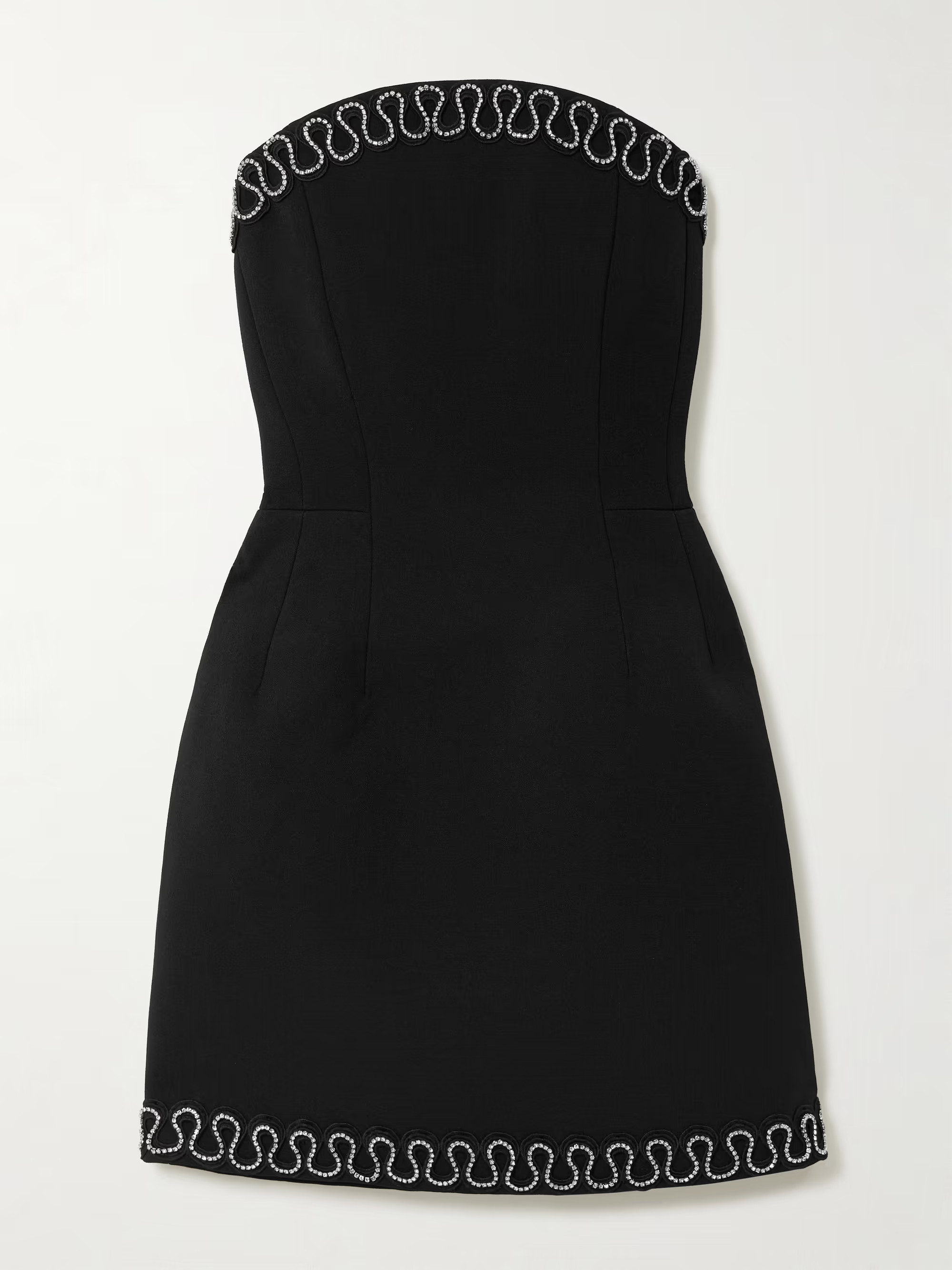 Nyx strapless crystal-embellished crepe mini dress | NET-A-PORTER (UK & EU)