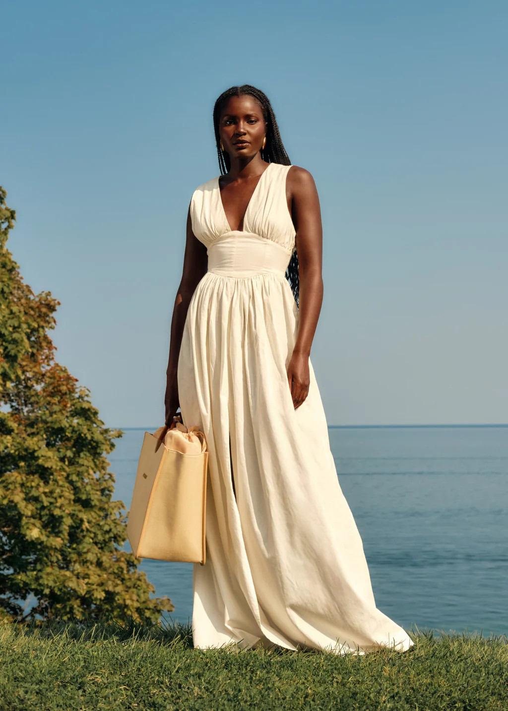 REXI MAXI DRESS - LIMESTONE | ANDREA IYAMAH