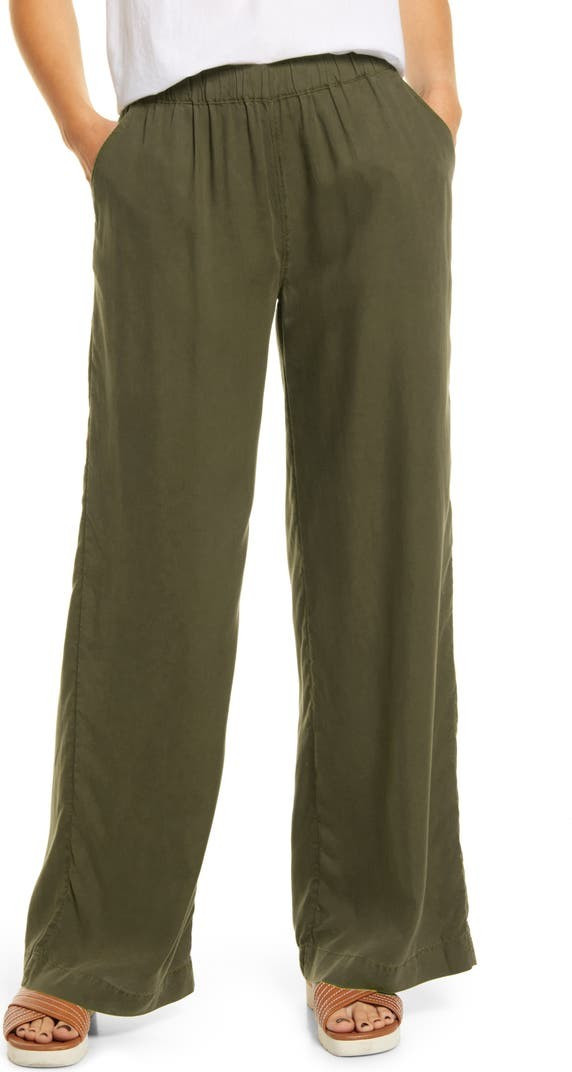 Elastic Waist Wide Leg Pants | Nordstrom | Nordstrom