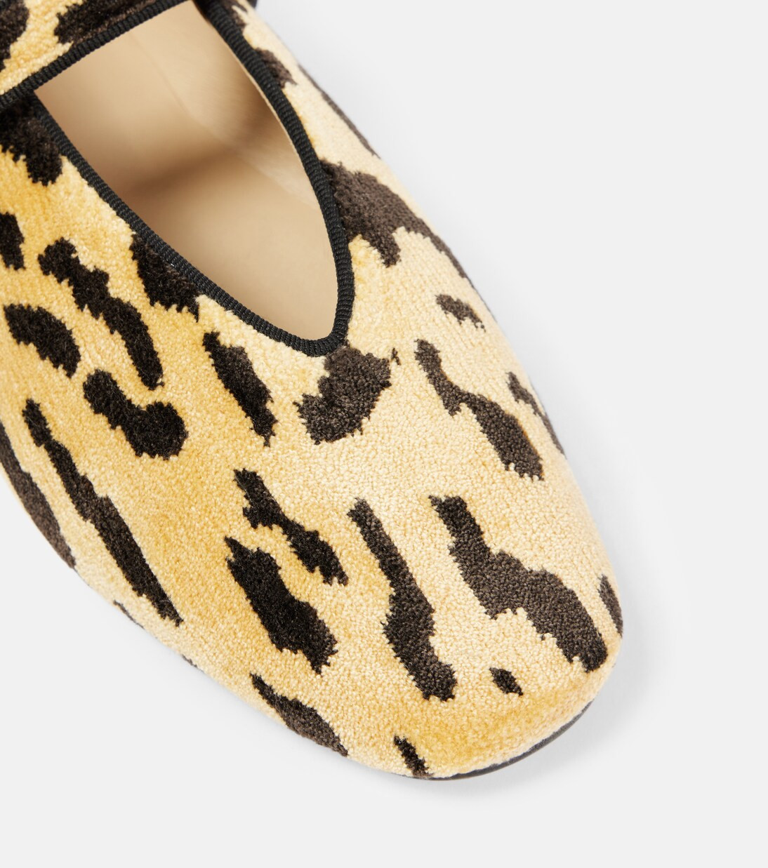 Stella leopard-print velvet Mary Jane flats | Mytheresa (US/CA)