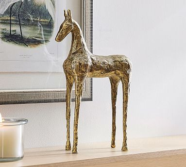 Antique Brass Horse Object | Pottery Barn (US)