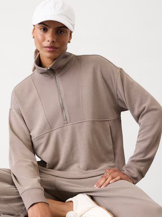 Seasoft Rib 1/4 Zip Popover | Athleta