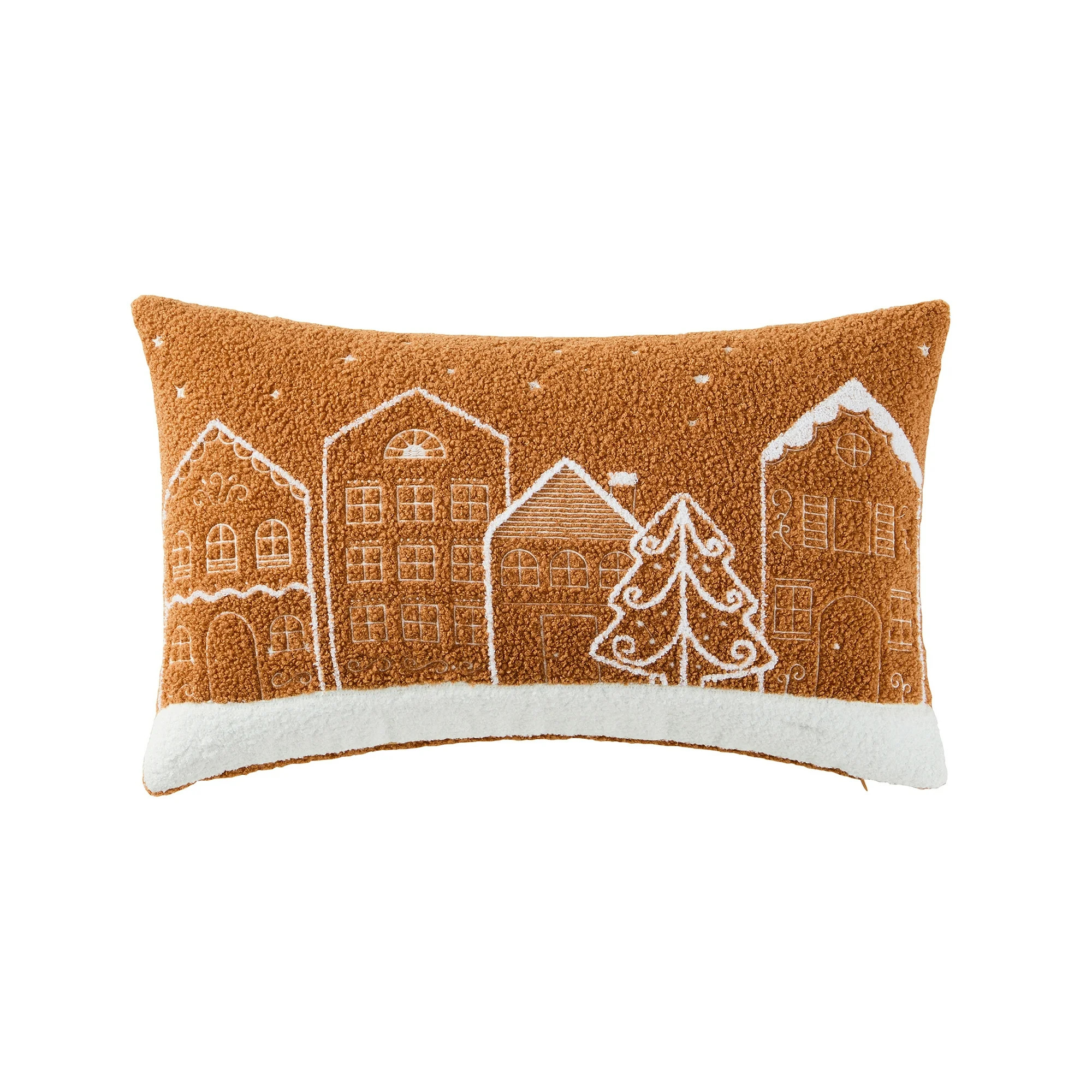 My Texas House 14" x 24" Gingerbread Village Decorative Pillow Cover | Walmart (US)