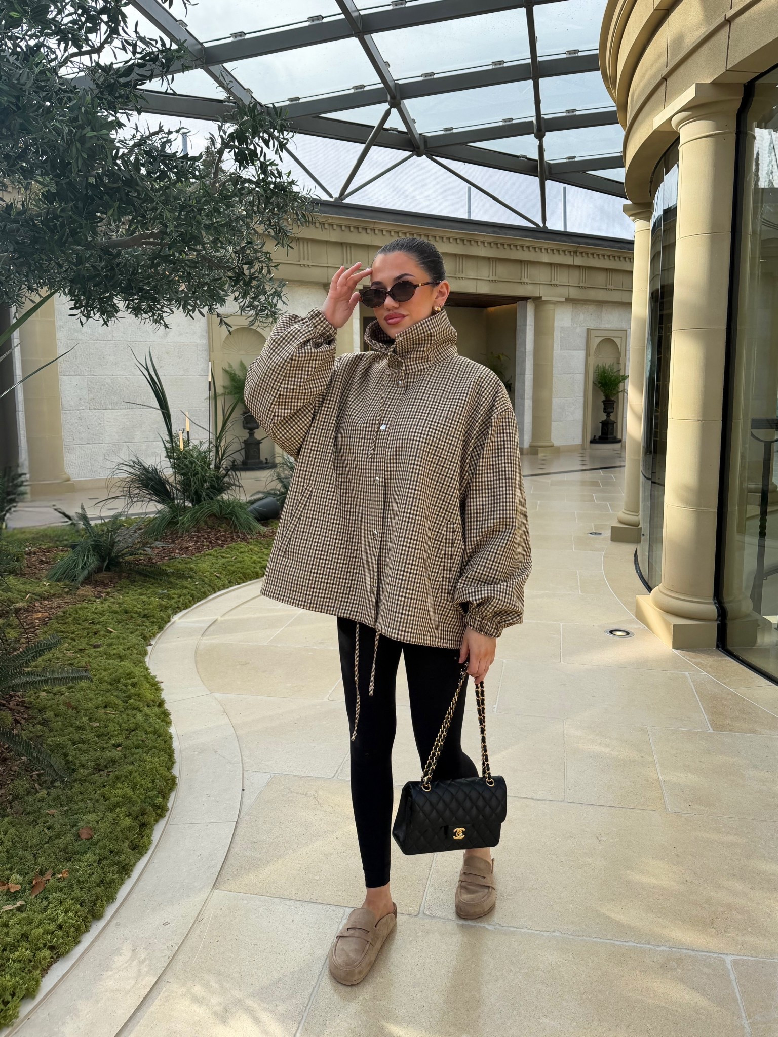 A girl can never have too may check jackets 🤎✨ had this in my wardrobe for so long and been waiting to wear it!!  

So many messages on these shoes - they’re @Primark !! Available for click and collect 🫶🏼


#LTKwinter #LTKuk #LTKspring