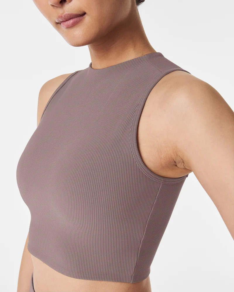 SPANXshape™ Get Moving Contour Rib Mock Neck Tank | Spanx