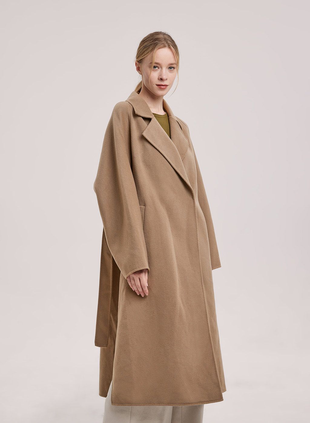 Sara Double Face Wool Wrap Coat | NAP Loungewear