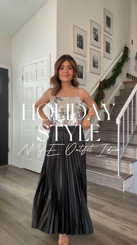 Chic outfit idea to ring in the new year!
You can buy this top and pick it up in-store! Linked similar skirts via Nordstrom that you can buy online and pick up in-store! 

#LTKfindsunder100 #LTKSeasonal #LTKHoliday