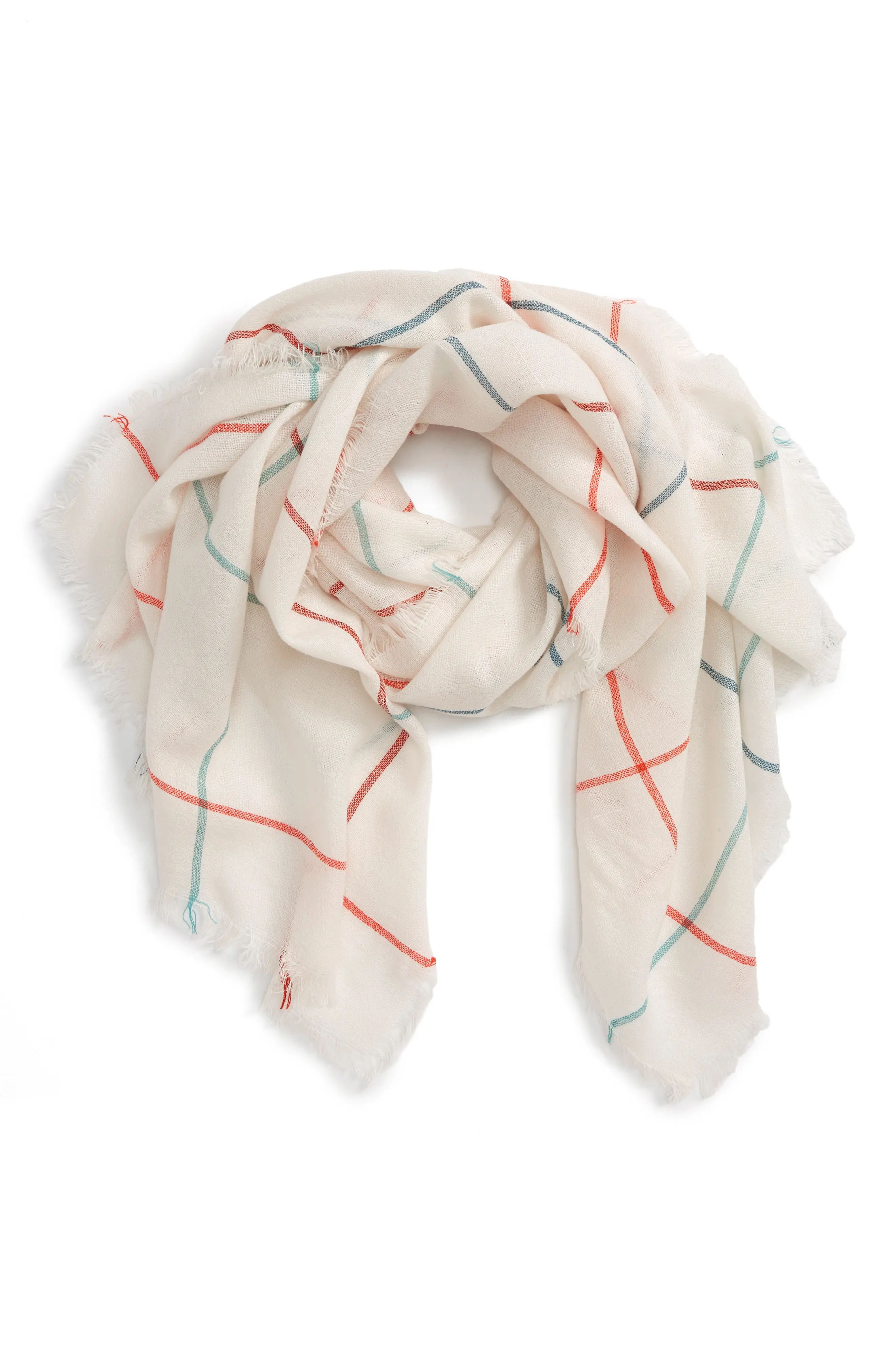 Windowpane Print Scarf | Nordstrom