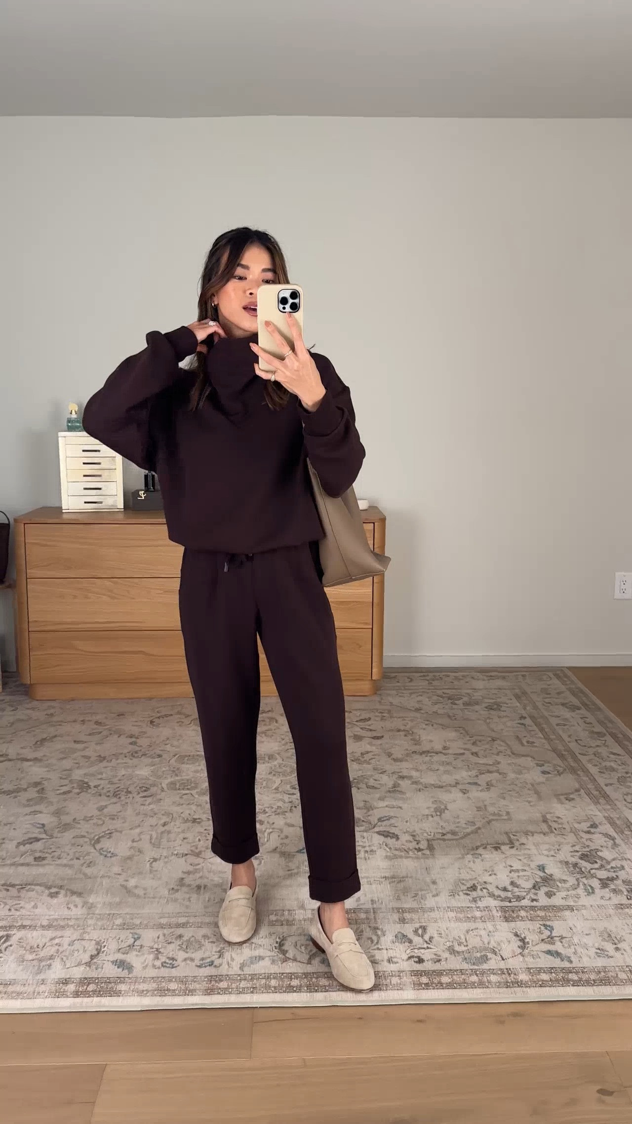 How cute is this set from @Varley! The top is so cozy.

Sizing info: 
 -Varley The Rolled Cuff Pant (Size XXS in 25" inseam in Coffee Bean) 
-Varley Betsy Sweat top (Size XS in Coffee Bean)

petite fashion, get dressed with me, outfit inspiration, ootd, nashville outfit, Nashville influencer, petite style, vacation style, casual outfits, mom style, petite pants, fall outfits, fall outfit info, fall pants, fall outfit idea, fall top, fall sweater, fall shoes, Varley, Varley tryon, Varley unboxing, Varley for petite, sweat sets, cozy matching set

#LTKootd #LTKSeasonal #LTKPetite