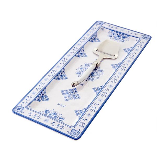 Bistro Cheese Serving Platter in Blue | Caitlin Wilson Design