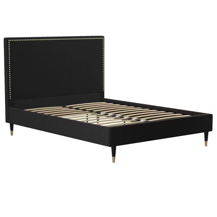 Audrey Velvet Upholstered Bed - Cosmoliving | Target