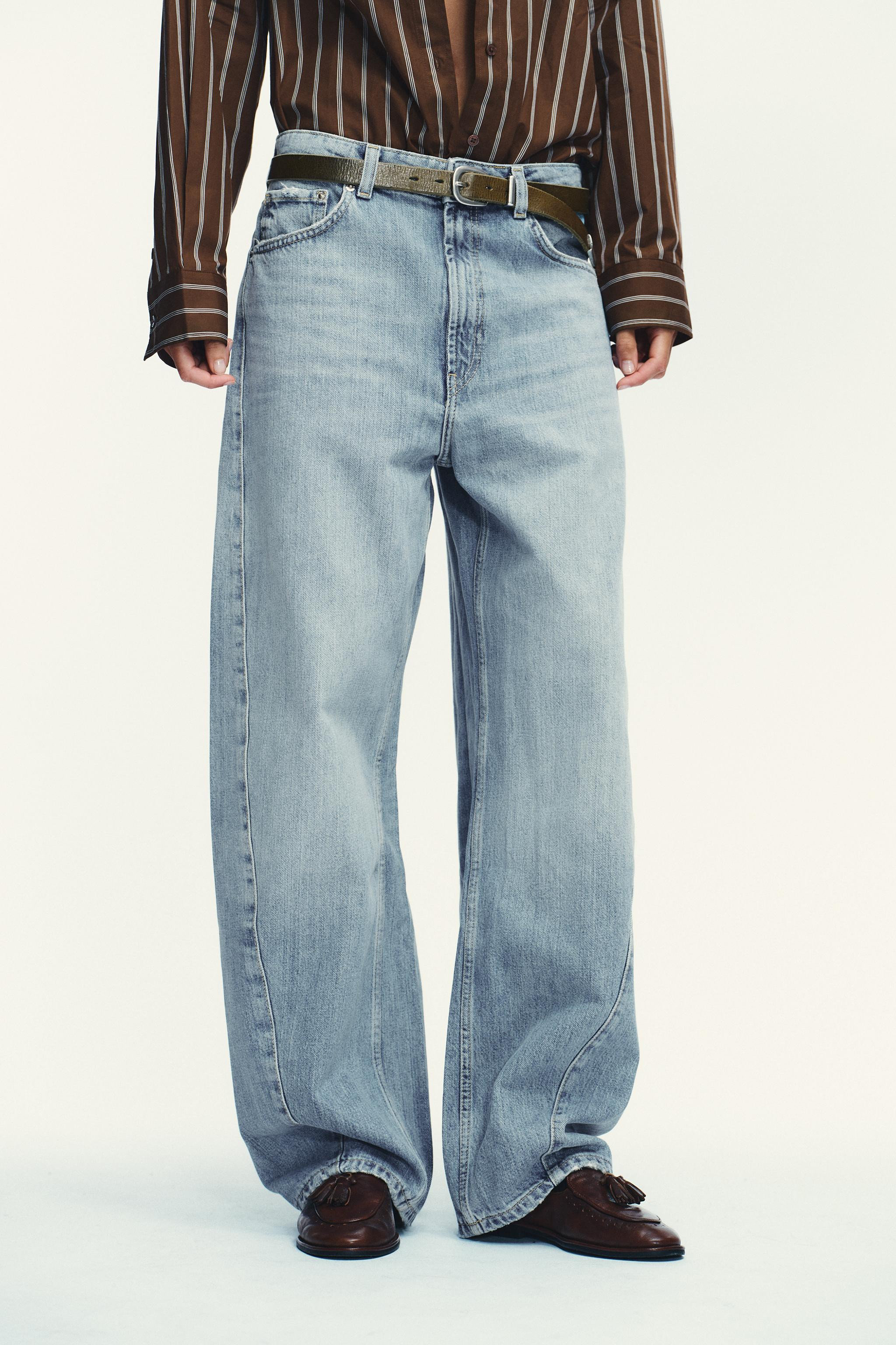 TRF MID-RISE BAGGY BARREL JEANS | Zara US