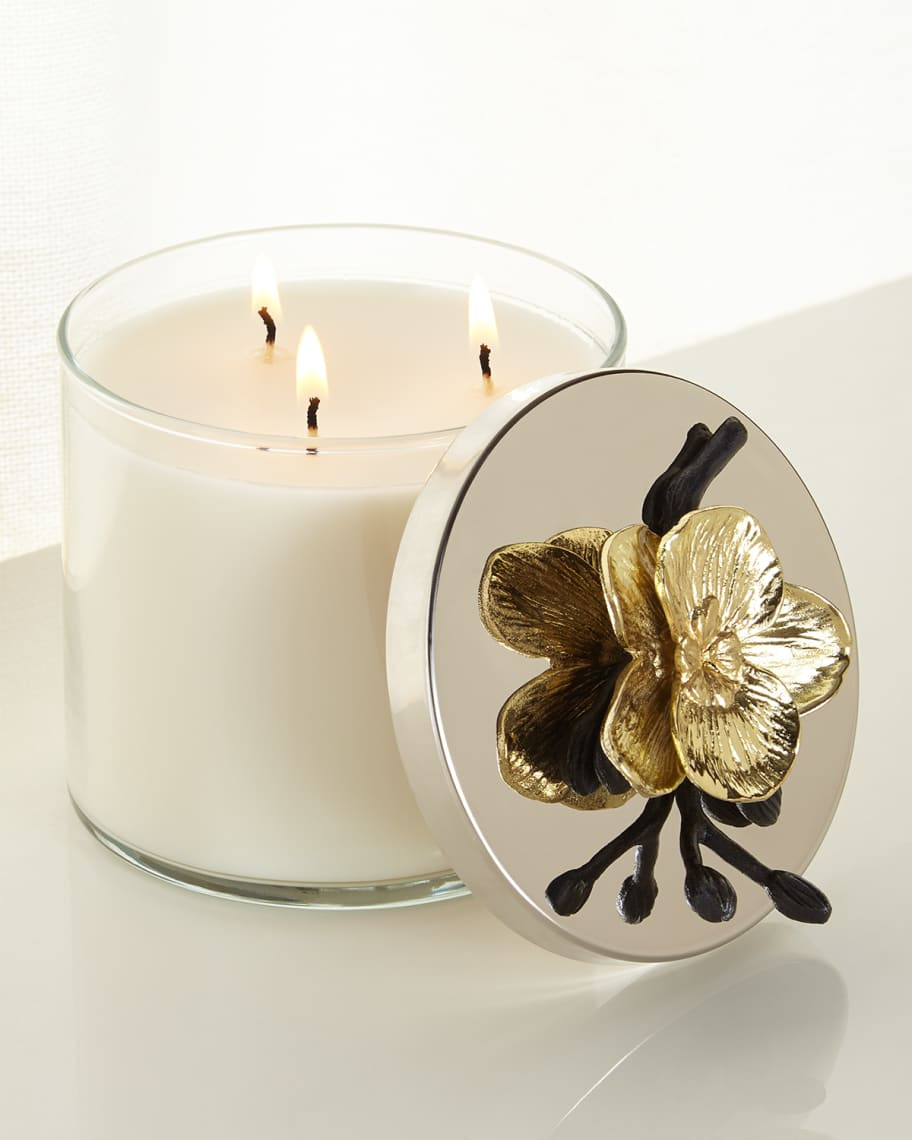 Michael Aram 13. 5 oz. Gold Orchid Candle | Neiman Marcus