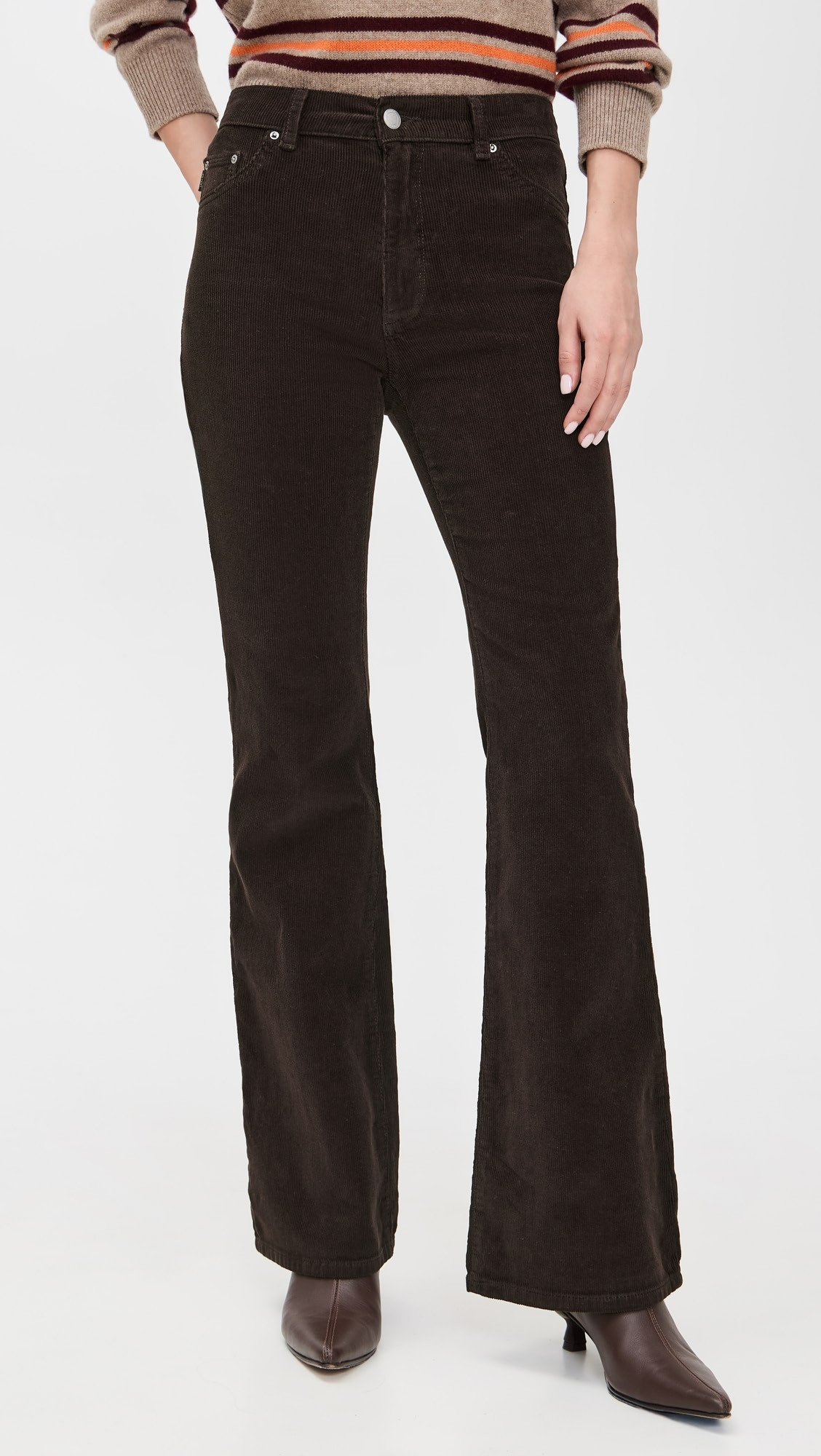 Bridget Bootcut High Rise Instasculpt Corduroy Pants | Shopbop
