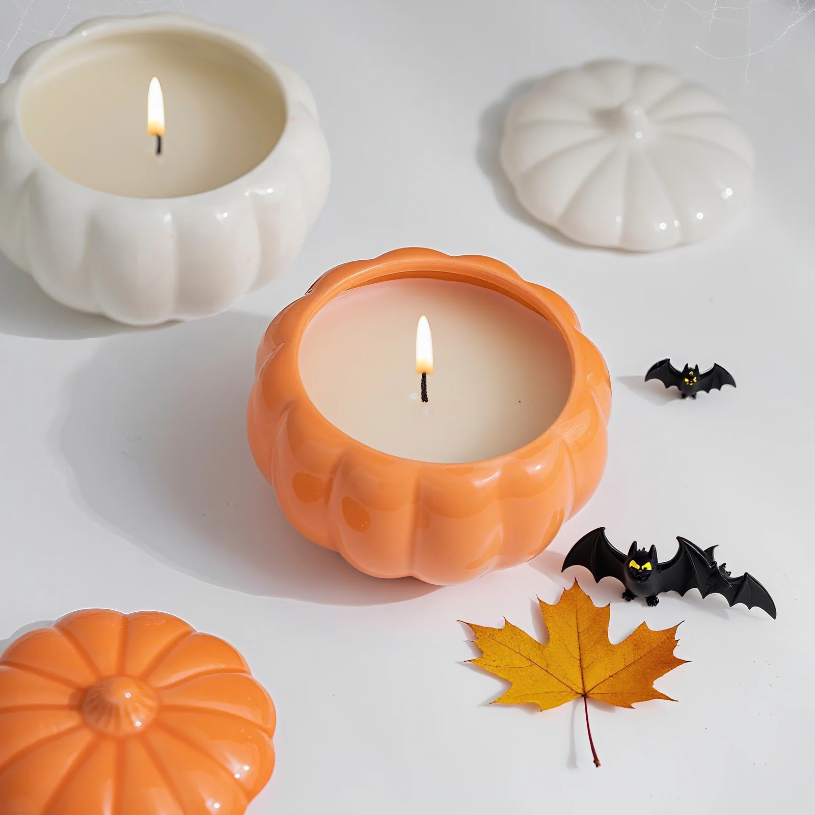 Thanksgiving Halloween Party Candlestick Pumpkin Candle Holder Tealight & Votive Candle Holders P... | Walmart (US)