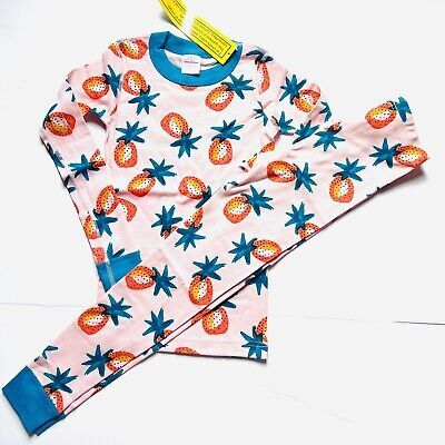 Hanna Andersson NWT 130 8 pineapple fruit pajamas organic cotton  | eBay | eBay US
