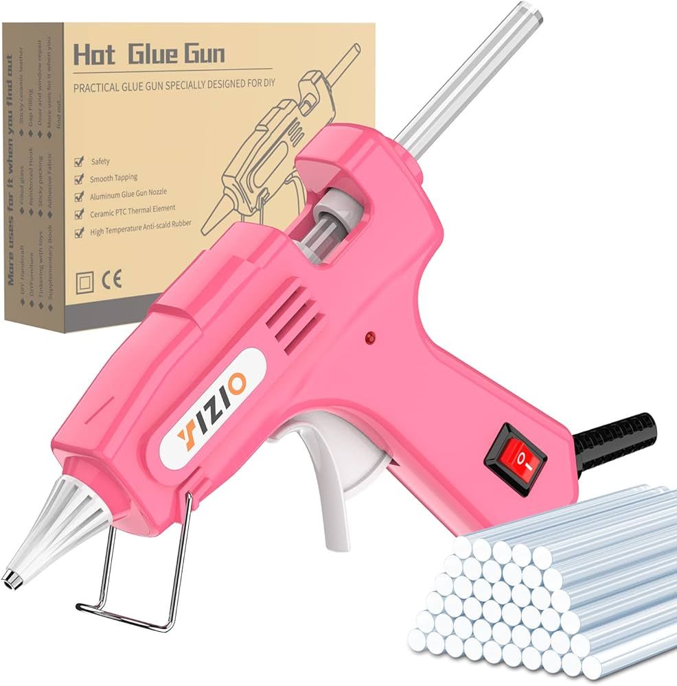IZIO Glue Gun, Lightweight Fast Preheating Mini Glue Gun Kit with 30 Pcs Premium Glue Sticks of H... | Amazon (US)