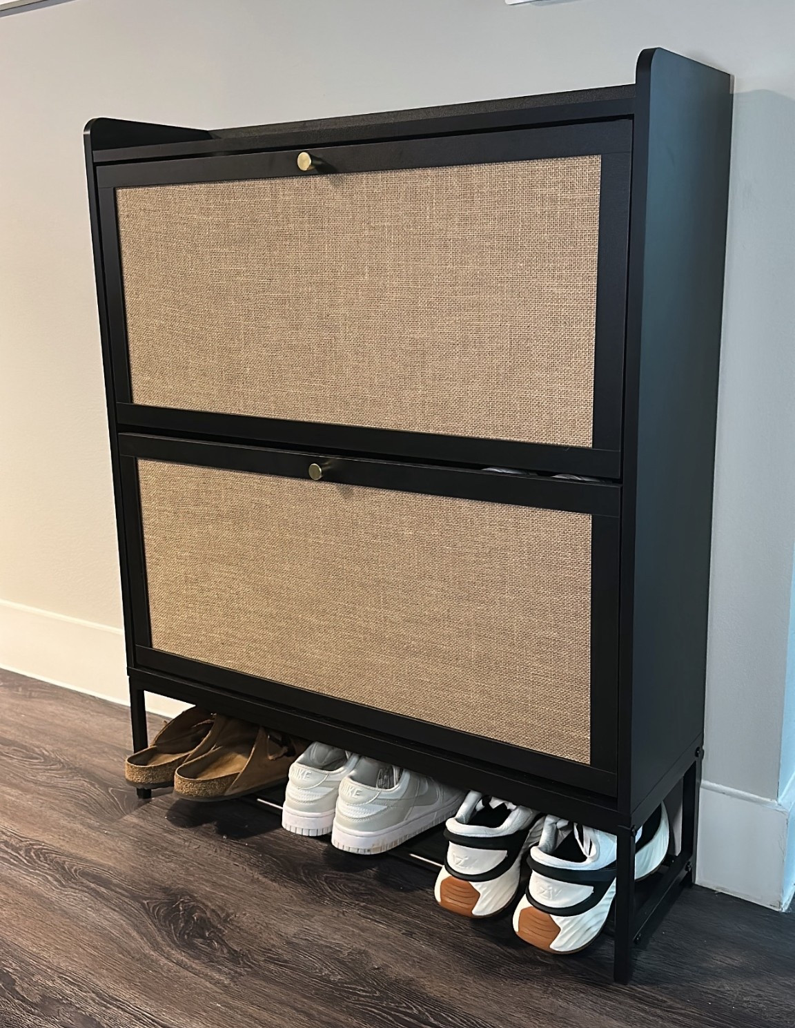 Shoe storage cabinet - holds so many shoes 🙌🏼

#LTKStyleTip #LTKFindsUnder100