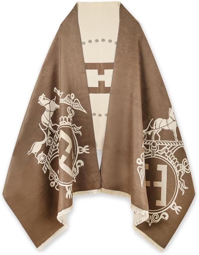 EXTREE Scarfs for Women Pashmina Silky Shawl Wrap for Evening Dressing Blanket Open Front Poncho ... | Amazon (US)