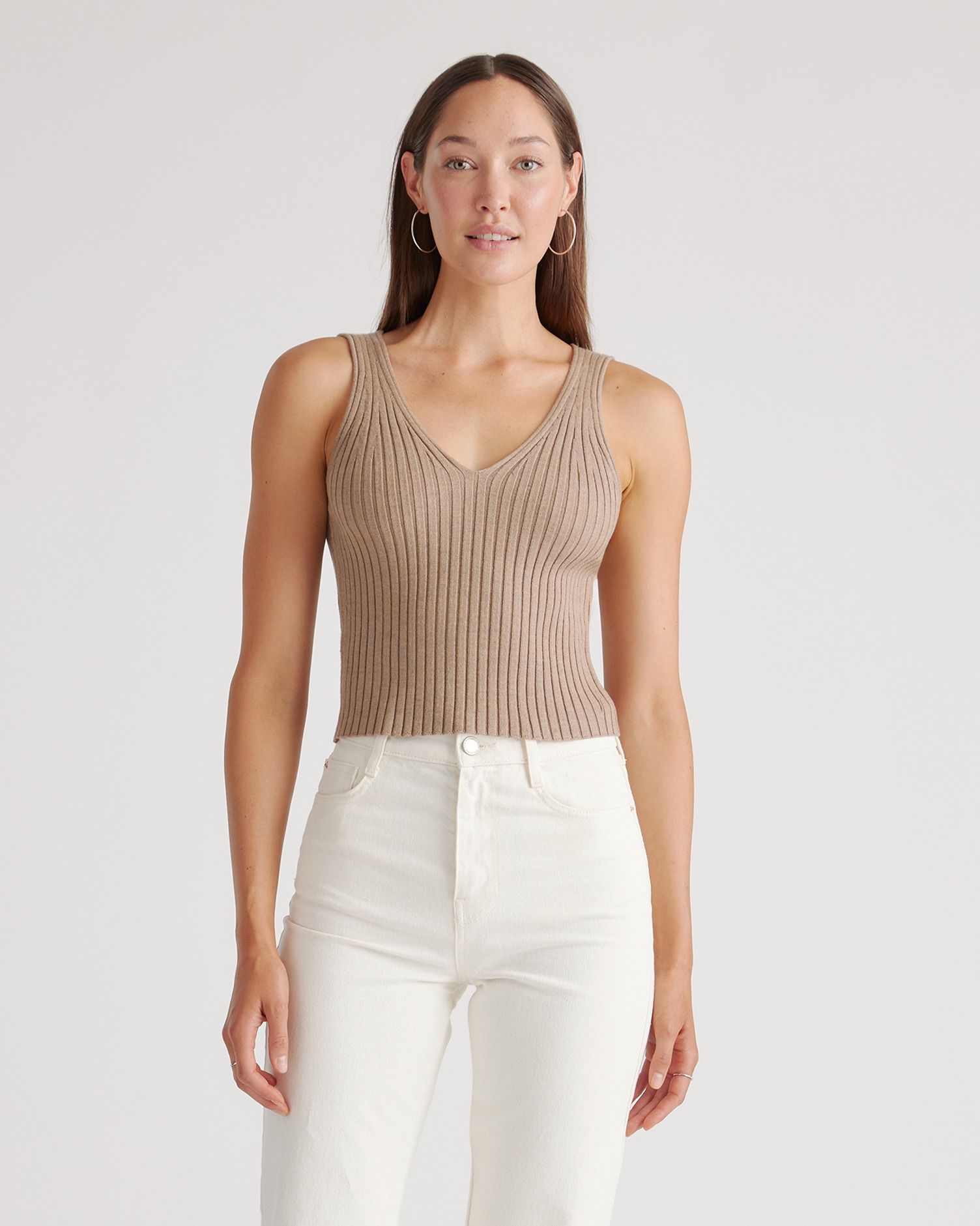 Eco-Knit Cropped Sweater Tank | Quince