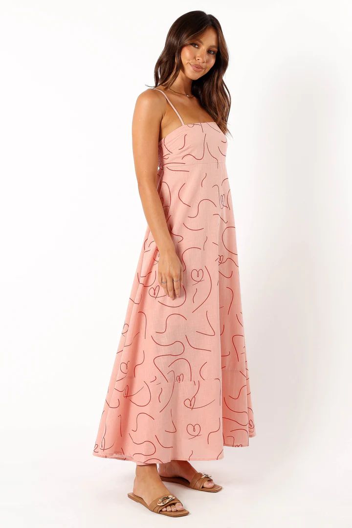 Brea Maxi Dress - Pink Swirl | Petal & Pup (US)