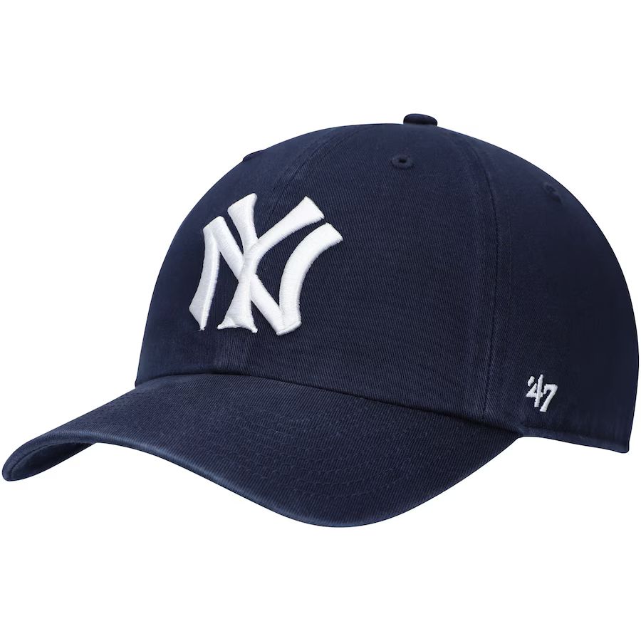 New York Yankees '47 Logo Cooperstown Collection Clean Up Adjustable Hat - Navy | Fanatics