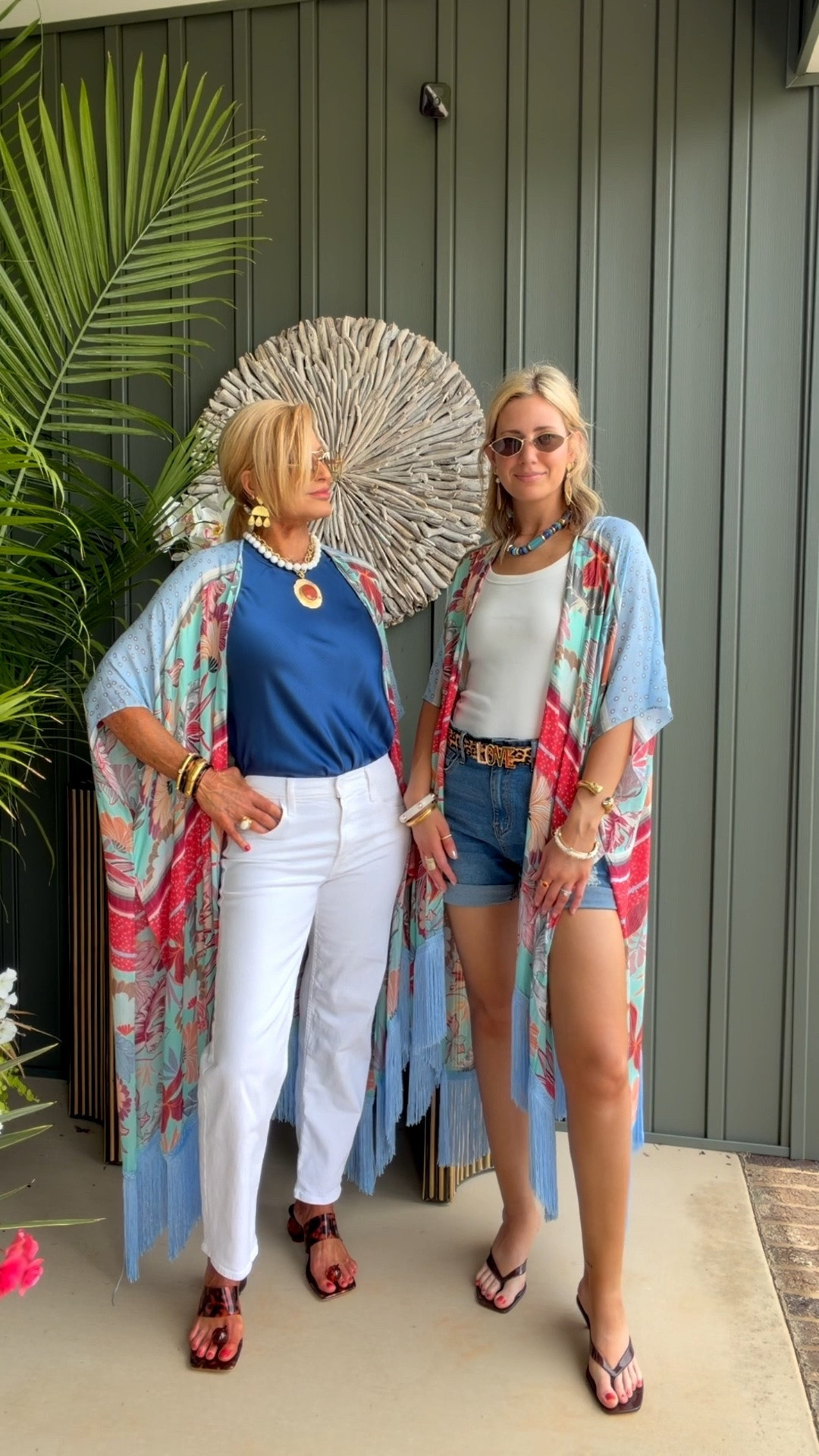 THESE ARE SO FUN!!
sizes: 
one size kimono 
med/27 on tam
med top/small shorts on me
