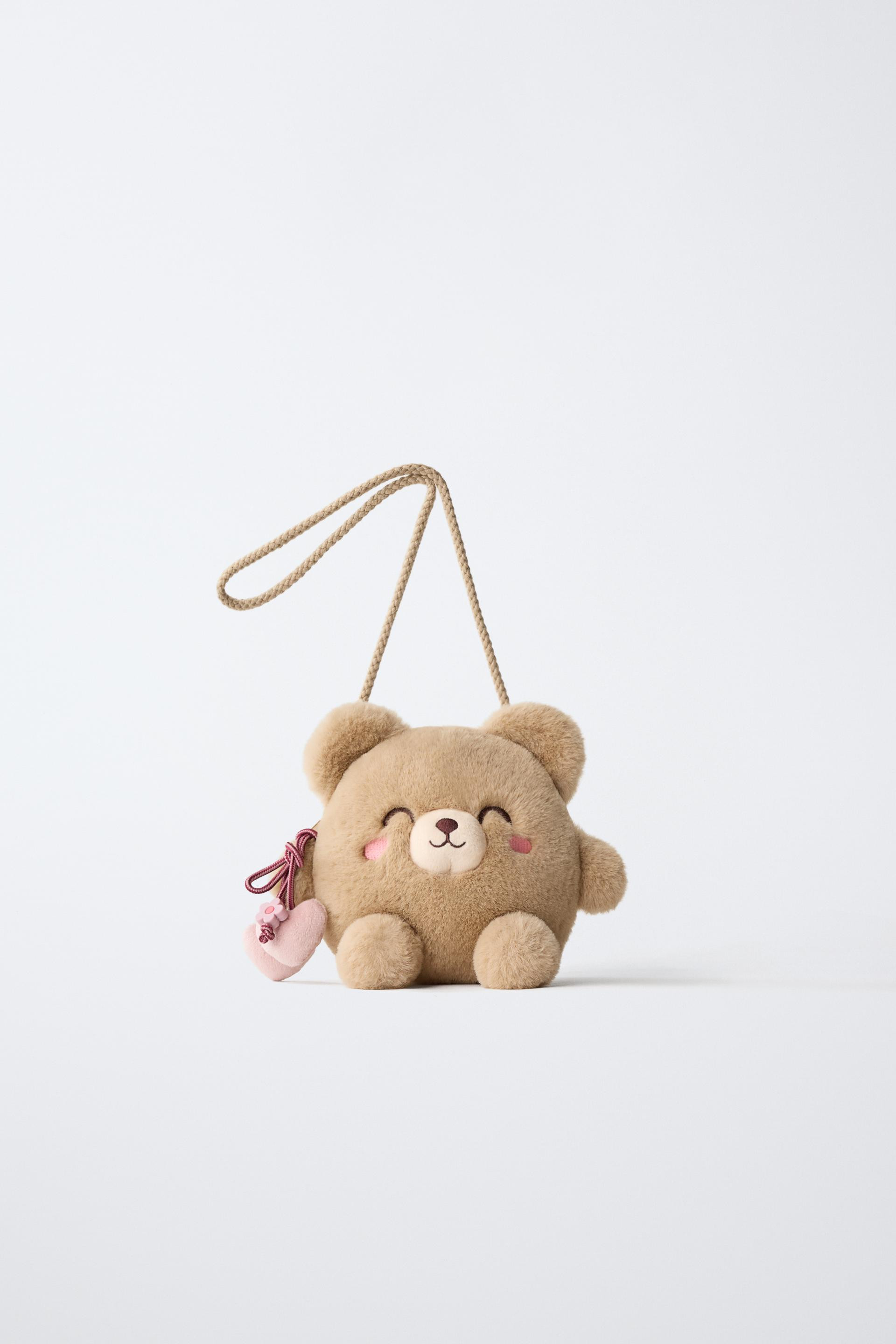 Zara - Bear Crossbody Bag - Camel Brown - One Size Only - Kids | Zara US