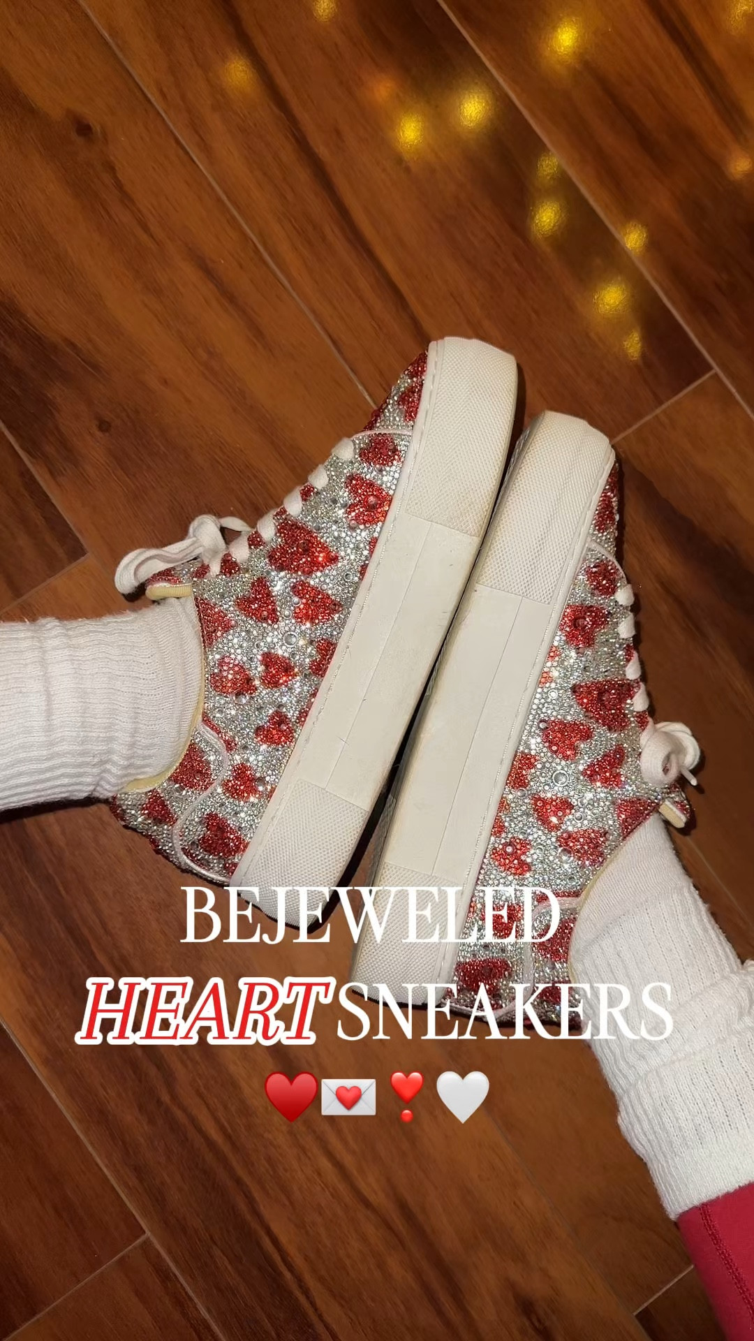 Heart sneakers! ♥️❣️🤍💕 perfect for Valentine’s Day! 

#LTKFindsUnder100 #LTKShoeCrush #LTKWatchNow