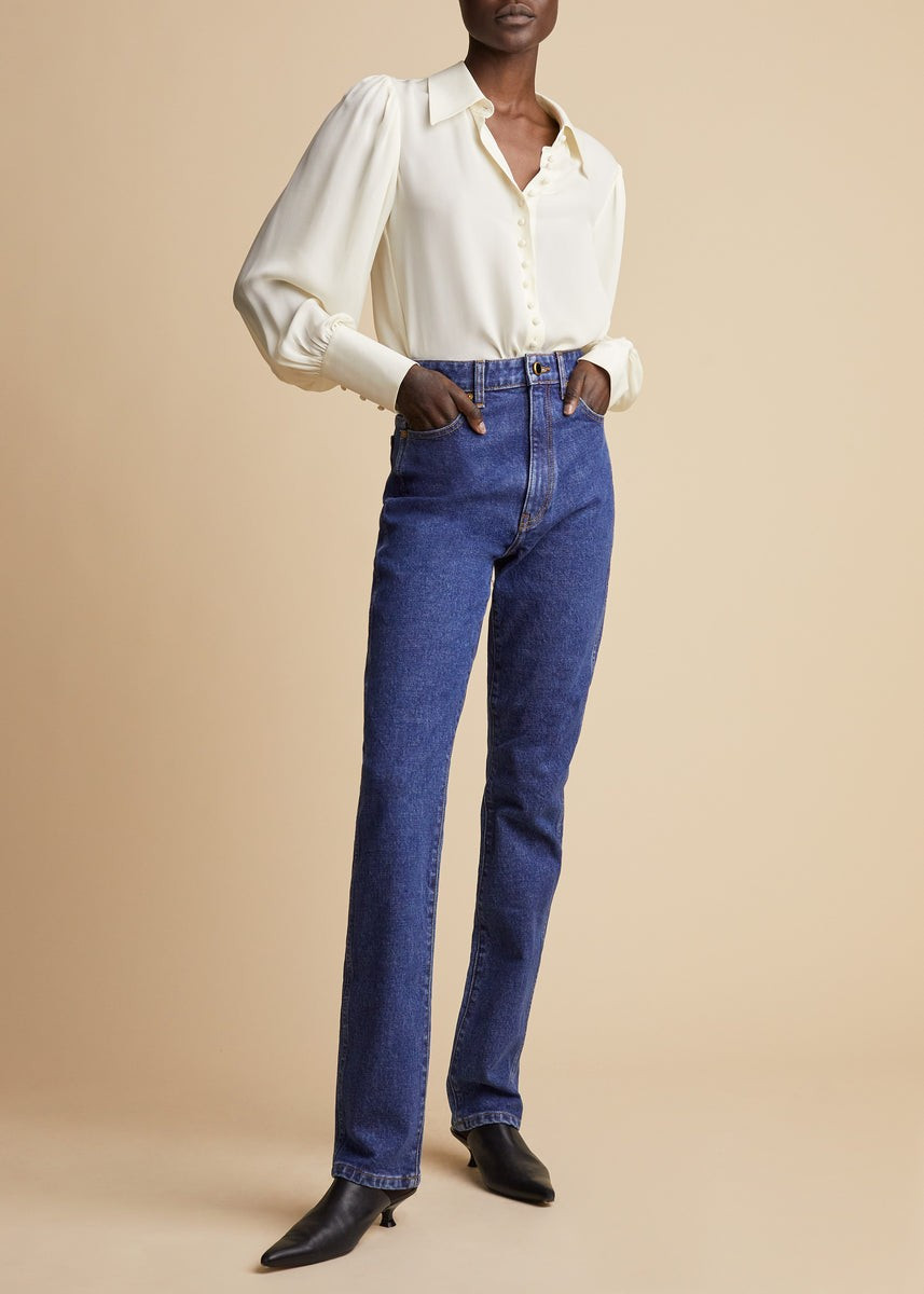 The Daria Stretch Jean in Montgomery | Khaite