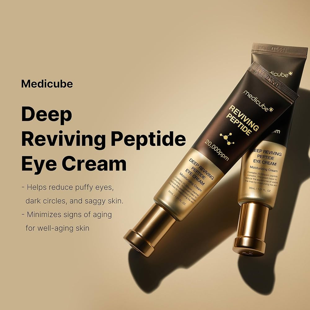 medicube Deep Reviving Peptide Eye Serum 1.01 Fl. Oz., | Eye Treatment Serum with Quadruple Pepti... | Amazon (US)