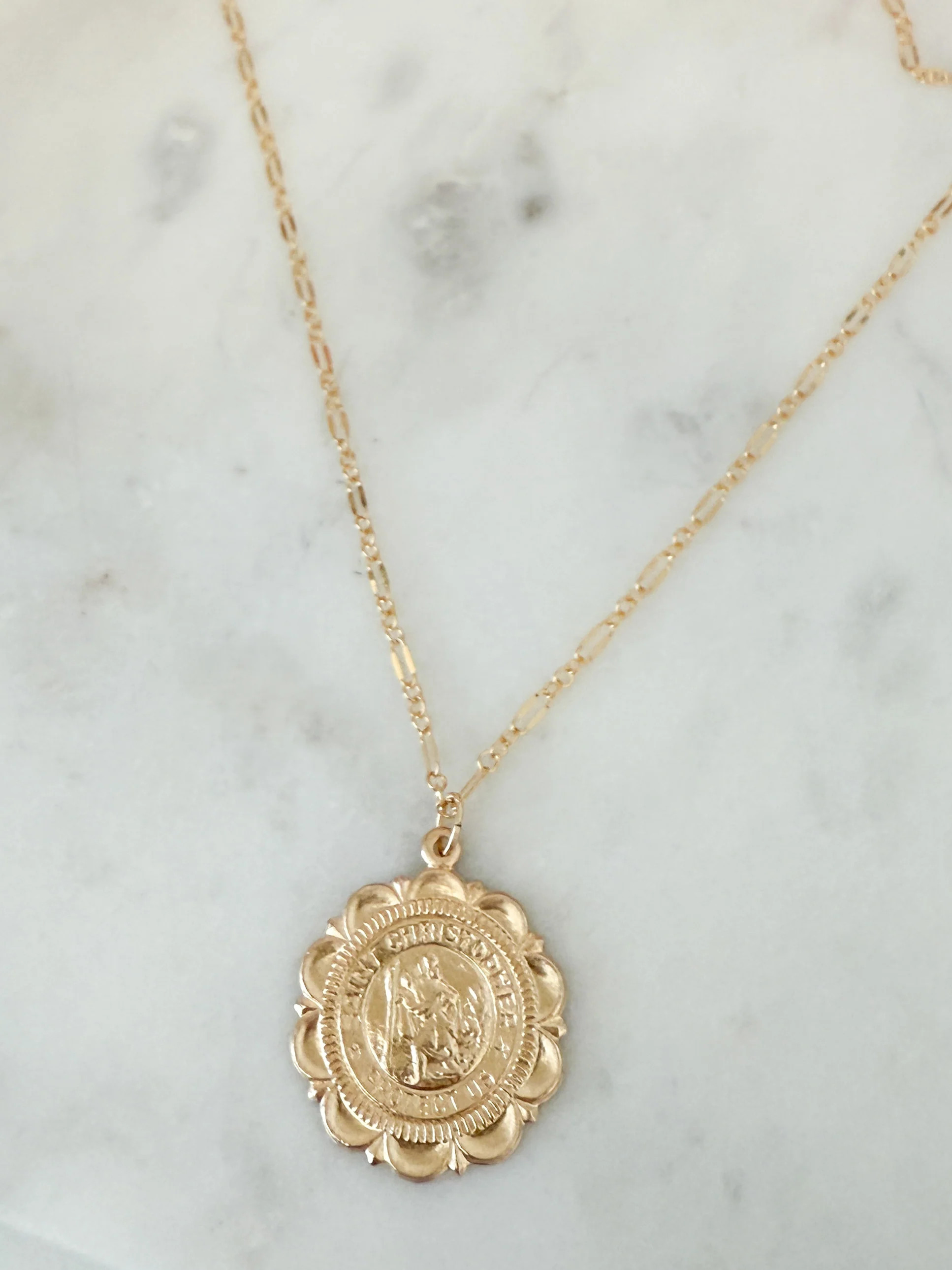 Traveler Saint Christopher Necklace | Carin Rose