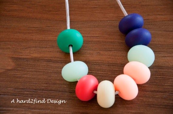 Sale 25% off! Silicone Teething Necklace / Silicone Nursing Necklace | Etsy AU