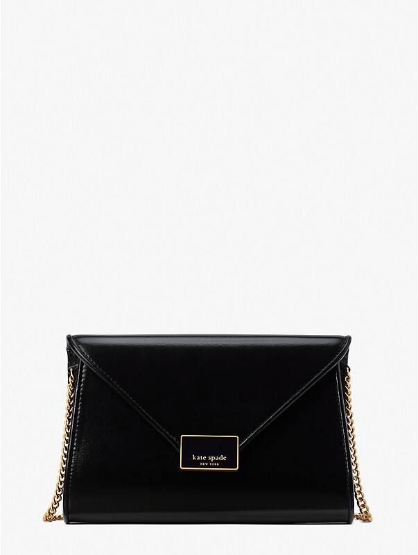 anna shiny textured leather medium envelope clutch | Kate Spade (EU)