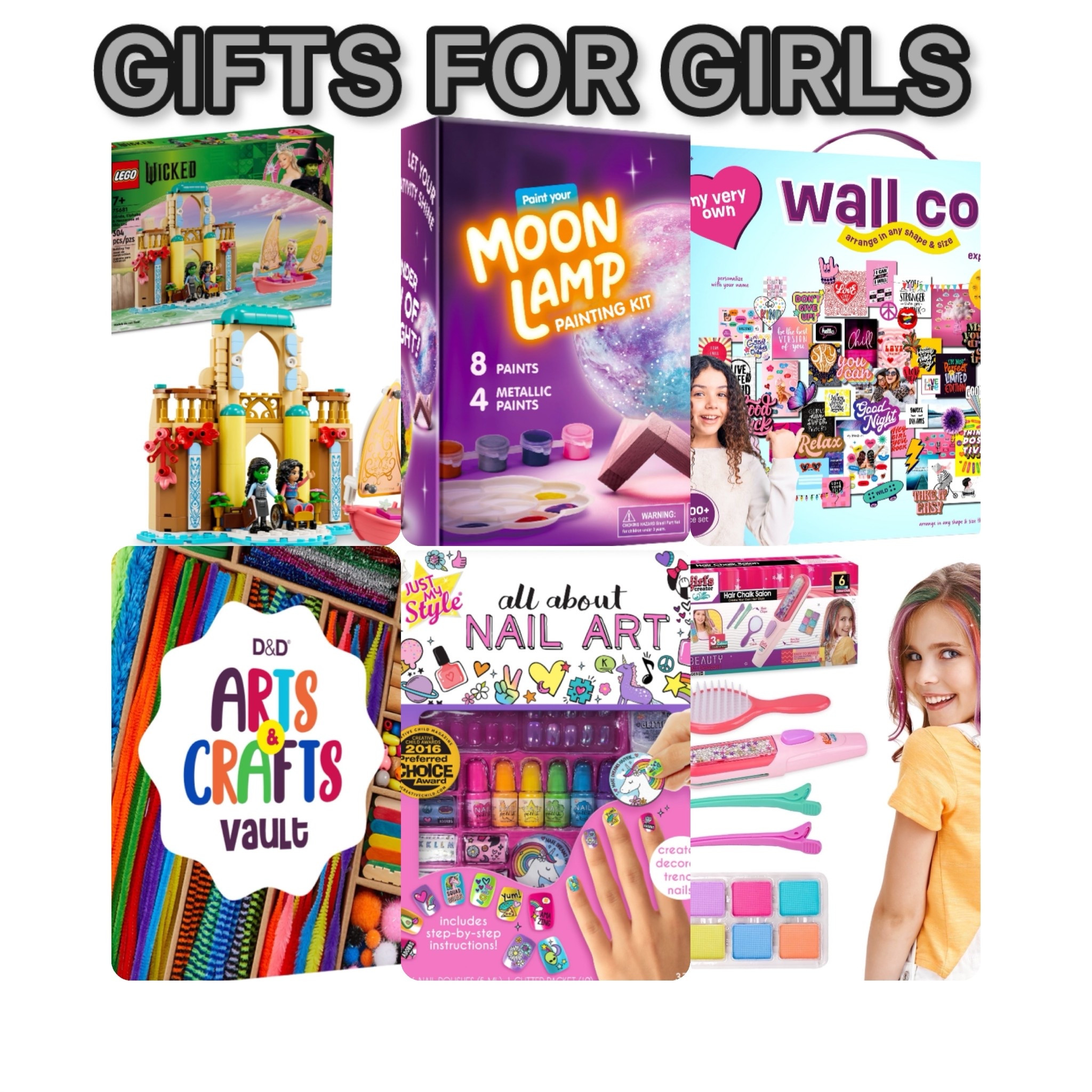 Gift ideas for girls ages 5 and up. #walmartgifts #giftsforher #girlgifts 

#LTKGiftGuide #LTKHoliday #LTKKids