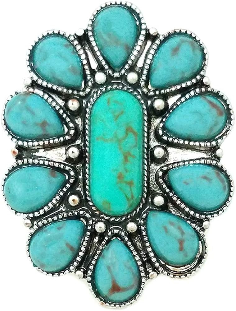 Western Flower Adjustable Cuff Ring | Amazon (US)