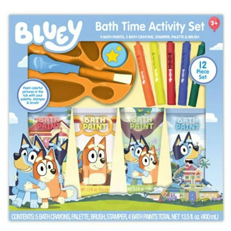 Bluey,  Bath Time Activity Set, 12 Pieces, Child Age 3+ | Walmart (US)
