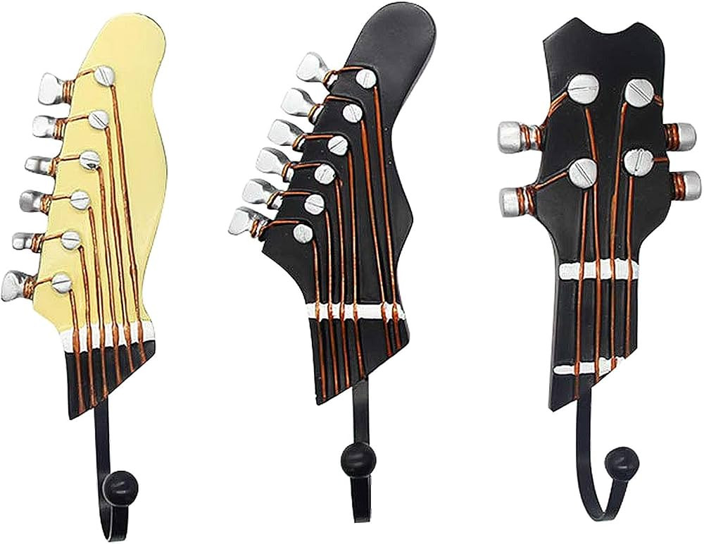 Gifts for Music Lovers, Guitar Music Decor, Music Decorations for Home, Decorative Hooks for Wall... | Amazon (US)