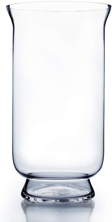 WGV Unique Bouquet Vase, 8" W, 15" H, Clear Tall Hurricane Glass Candle Holder, Floral Planter Te... | Amazon (US)